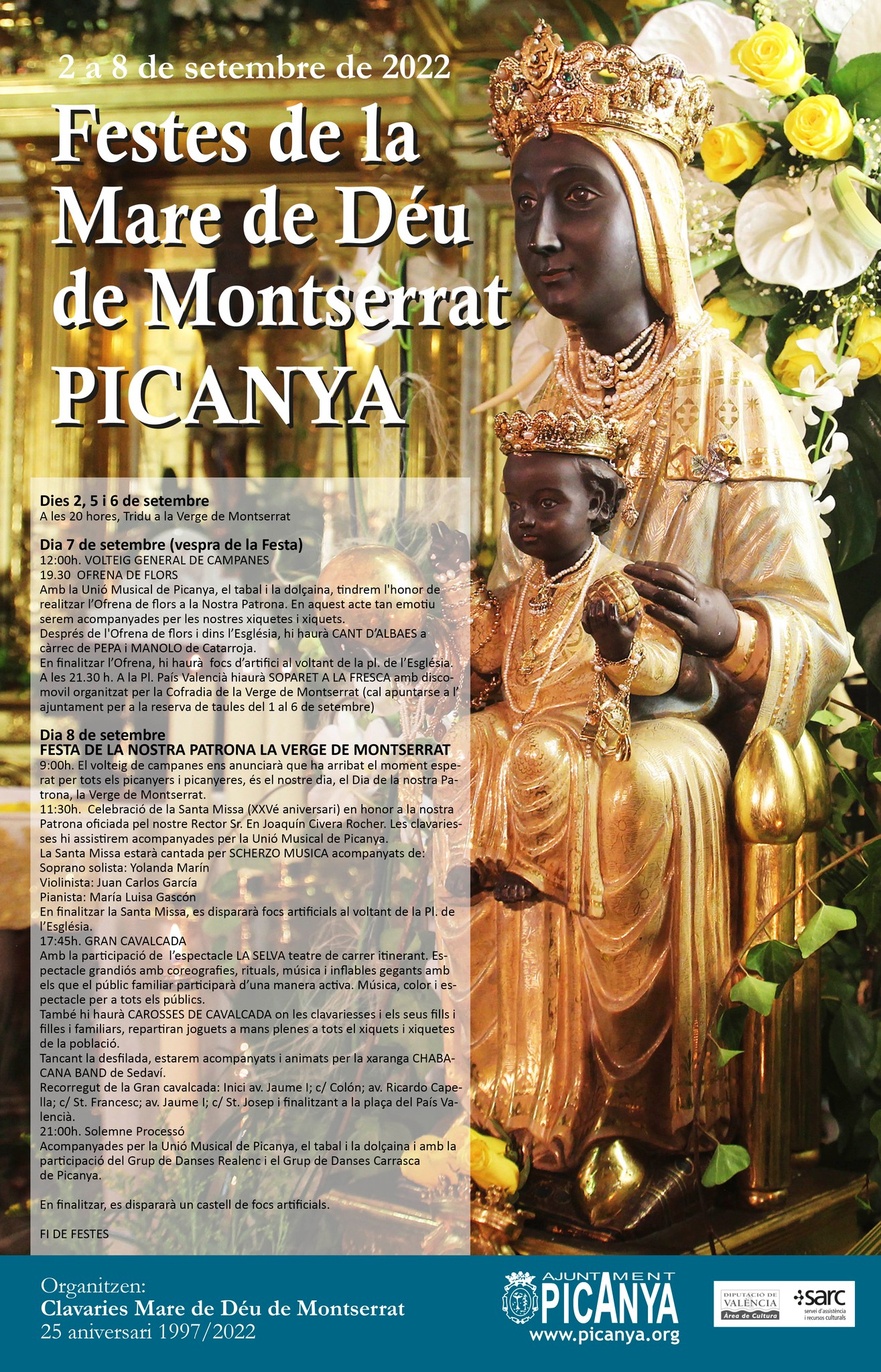 Fiestas en honor a Nuestra Señora de Montserrat 2022 Picanya / Picaña
